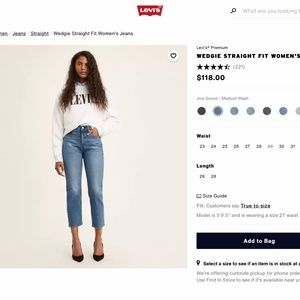 Levi’s wedgie straight jeans